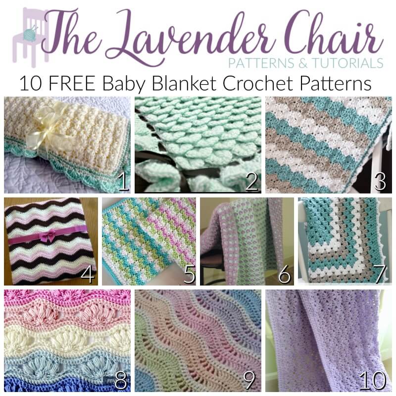 FREE Baby Blanket Crochet Patterns - The Lavender Chair
